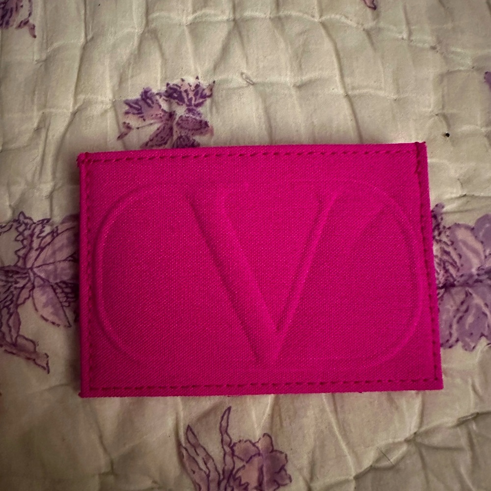 Valentino cloth card wallet